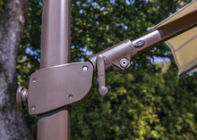 Load image into Gallery viewer, Treasure Garden - AG25T 10' Square Cantilever Umbrella - black / cast ocean (A) Sunbrella®