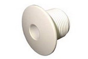 Ozone/Cluster Wall Fitting 1 Dia THRD White