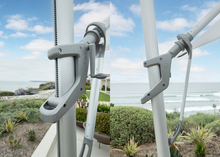 Load image into Gallery viewer, Treasure Garden - AKZ Plus 10' x 13' Rect. Cantilever Umbrella - black / bliss pebble (A)