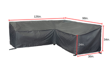 Load image into Gallery viewer, Slicker - Deep High Back Sectional Cover- Long Left Facing (126LLx98LRx36Dx34/24H) - 51989