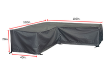 Load image into Gallery viewer, Slicker - Deep Box Sectional Standard Cover (102LL x 102LR x 40D x 28H) - 51997