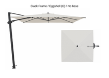 Load image into Gallery viewer, Treasure Garden - AG25T 10' Square Cantilever Umbrella - black / eggshell (C) Sunbrella®