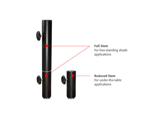 Monaco Round 100 LB Umbrella Base – Black