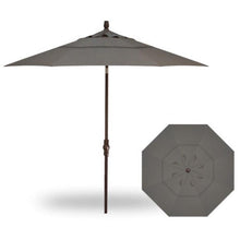Load image into Gallery viewer, Treasure Garden - 9' Octagon - Collar Tilt - black/cast slate (A) Sunbrella®