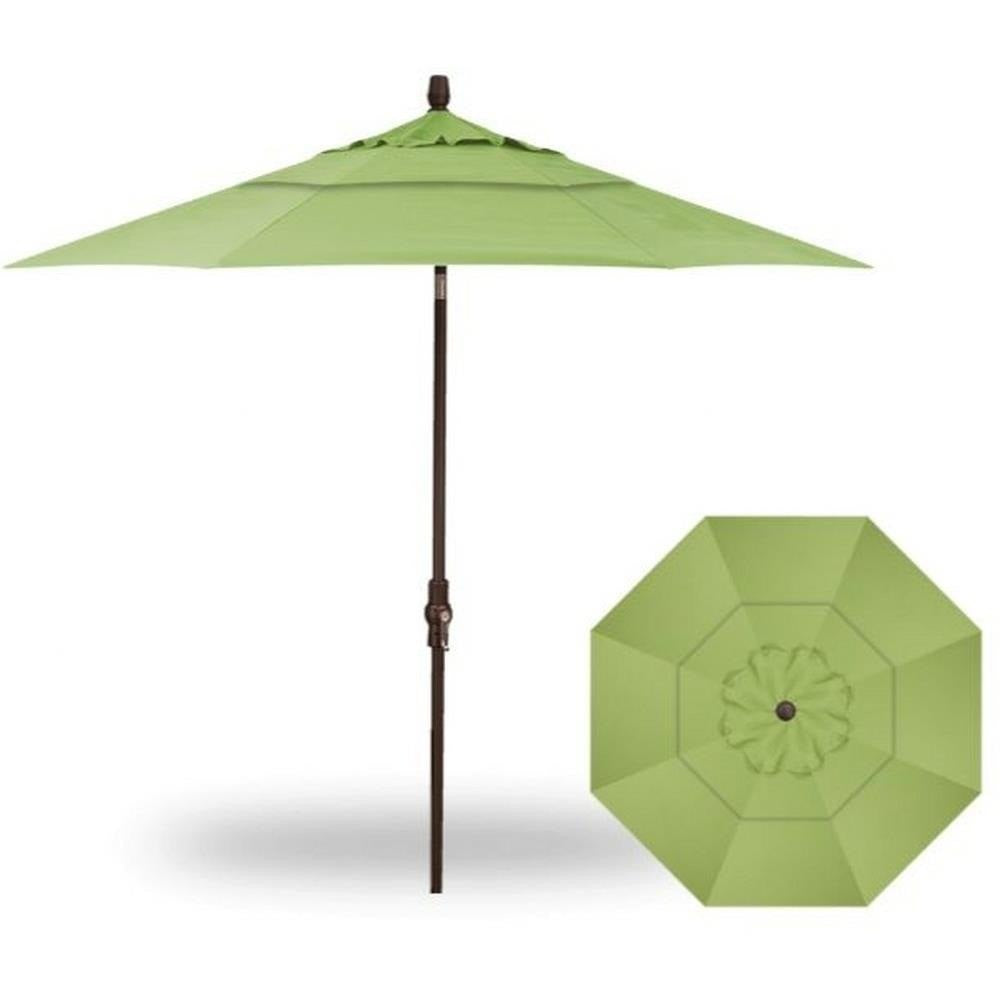 Treasure Garden - 9' Octagon - Collar Tilt - black/jockey red (A) Sunbrella®