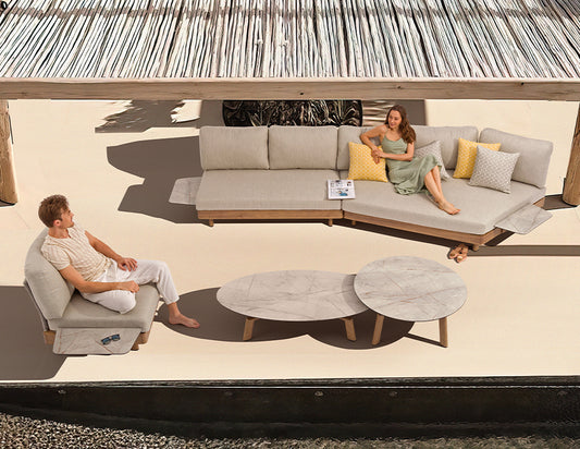 LOUNGE - Oval coffee table - By Couture Jardin