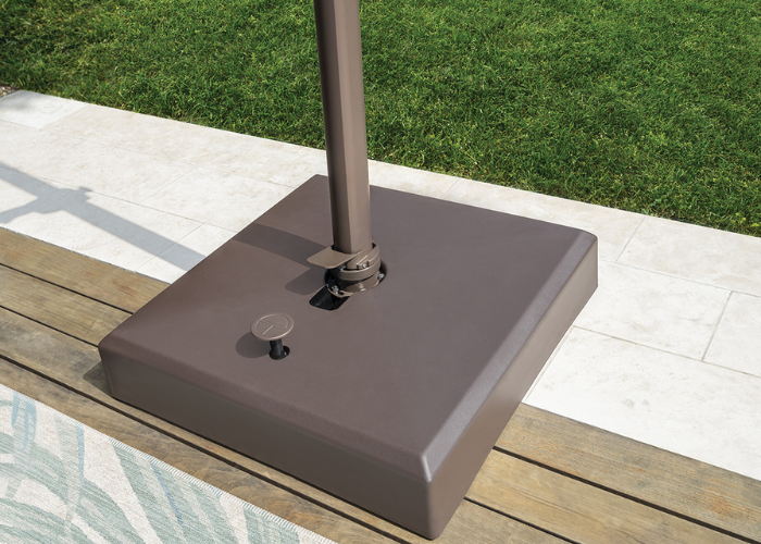 Treasure Garden - AG25T 10' Square Cantilever Umbrella - black / black (A) Sunbrella®