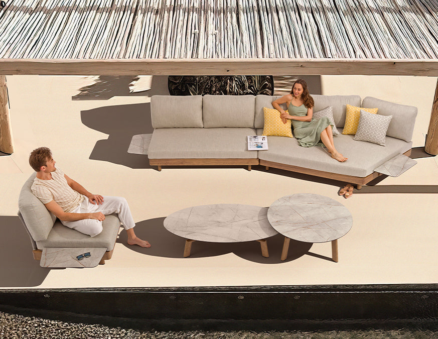 LOUNGE - Round coffee table - By Couture Jardin
