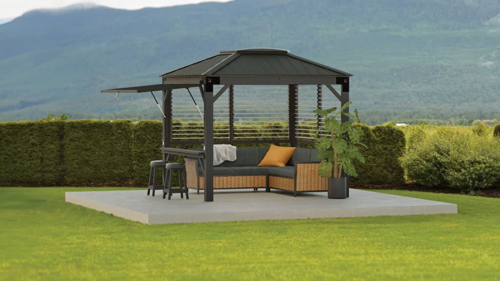 Visscher Sedona Gazebo with Skylight – 9x9 – Crystalview Pool, Spa & Patio
