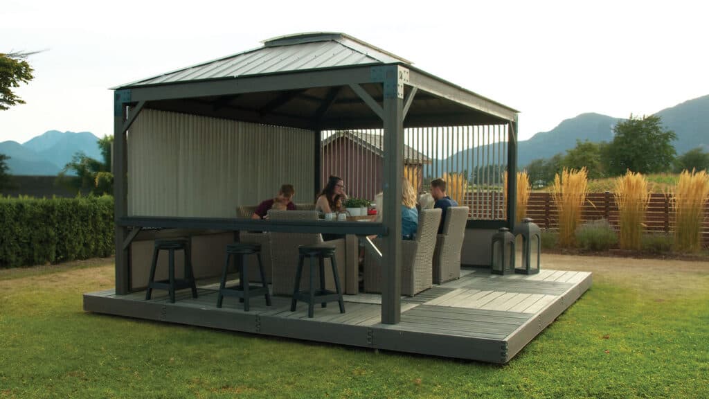 Visscher Tucson Pergola with Retractable Sunshade – 11x14 – view 4