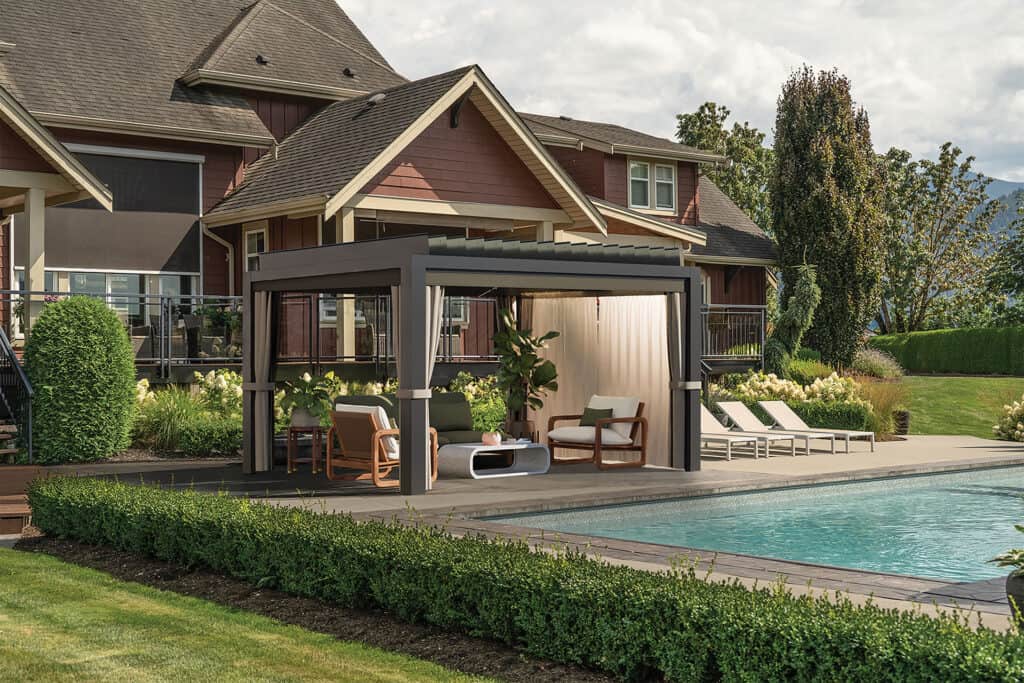 Visscher Stella Motorized Louver Pergola – 11x14 – view 7