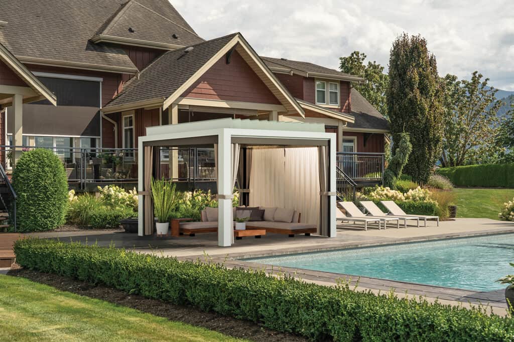 Visscher Stella Motorized Louver Pergola – 11x11 – view 2