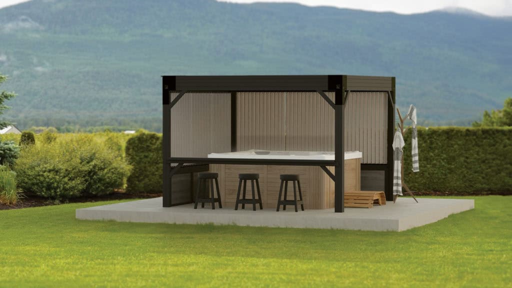 Visscher Mesa Pergola with Retractable Sunshade – 11x11 – view 3