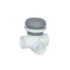 Waterway 2-Port On/Off Valve, 1" Horizontal, 5-Scallop - Gre