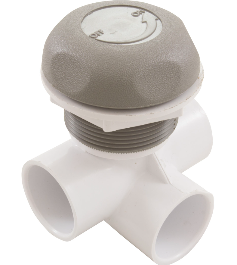 Waterway On/Off Horizontal Valve Gray 600-4387