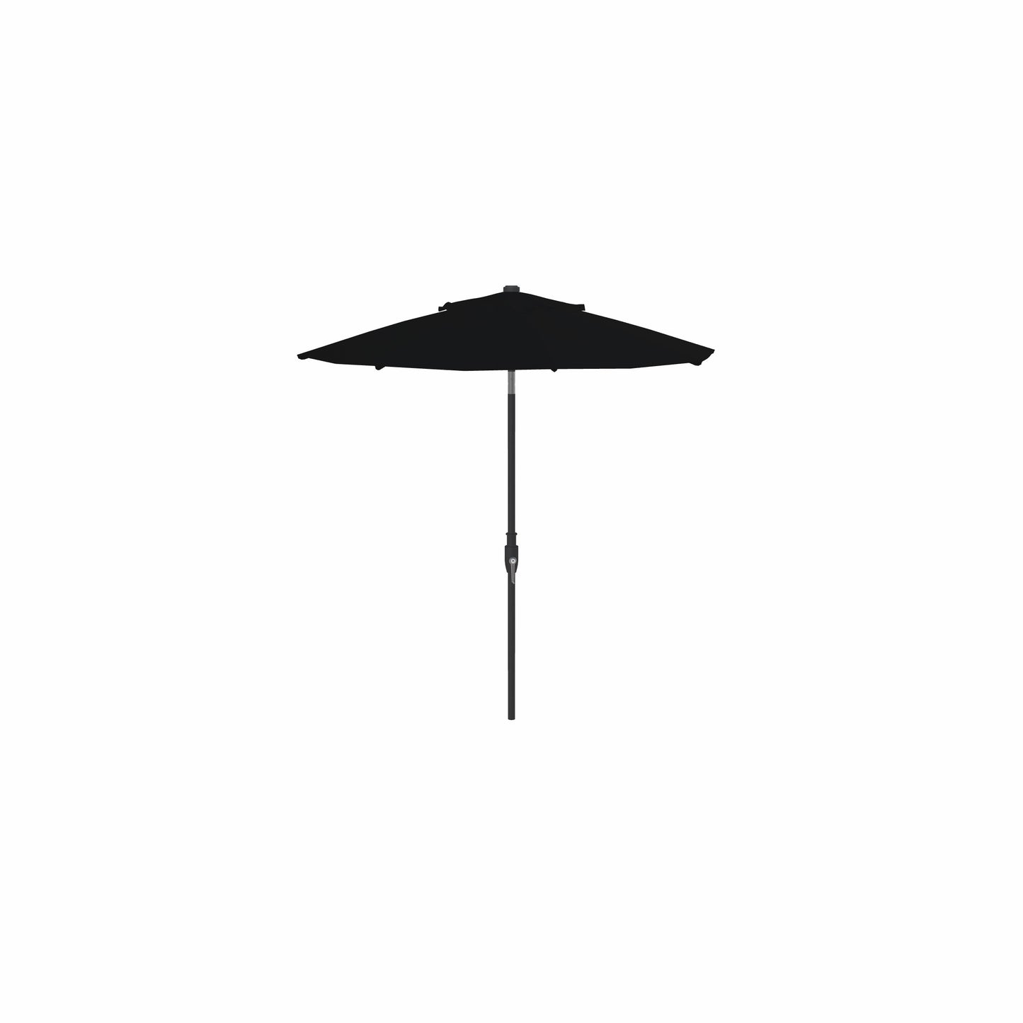 7.5' Glide Tilt Market Obravia Umbrella – Black/Black