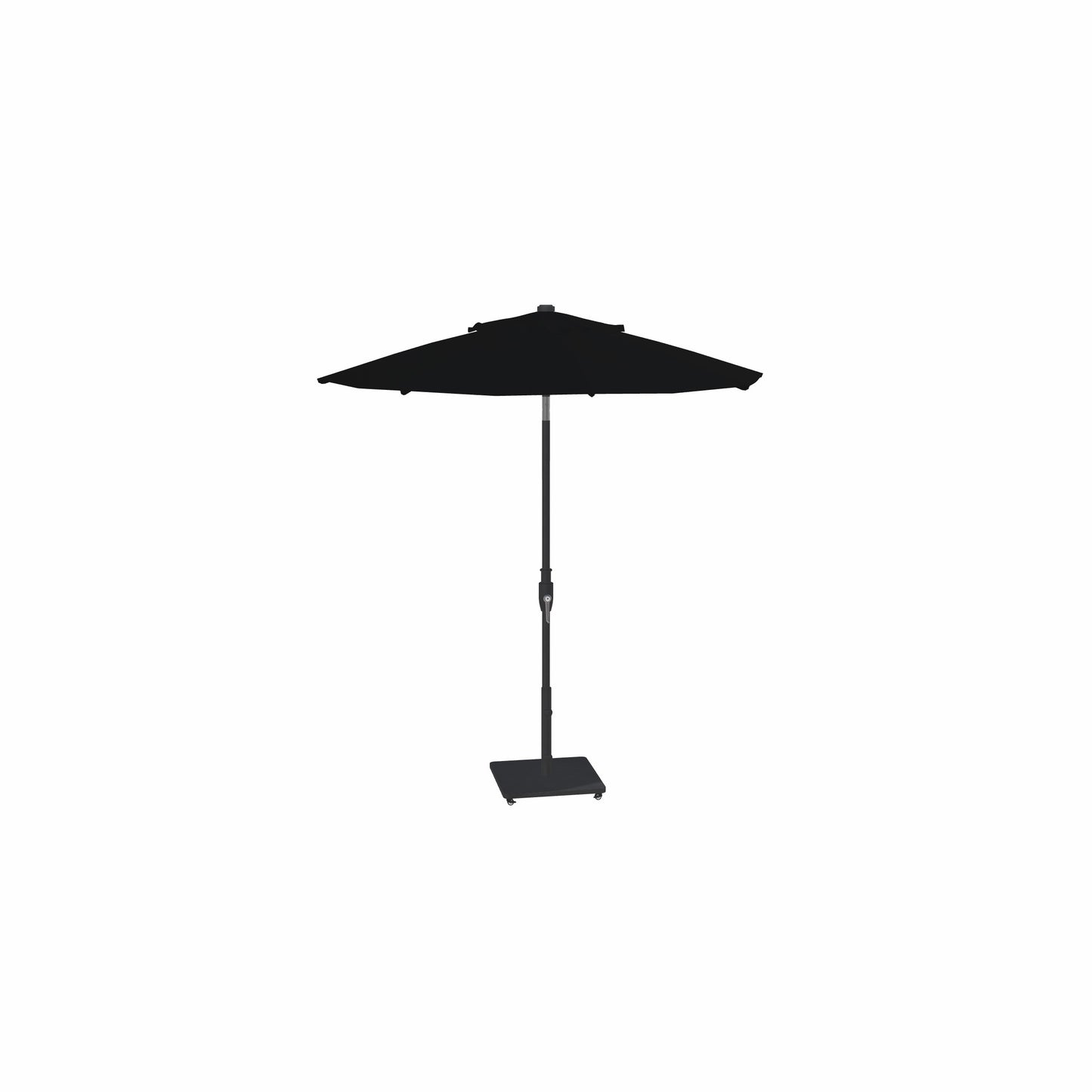 7.5' Glide Tilt Market Obravia Umbrella – Black/Black