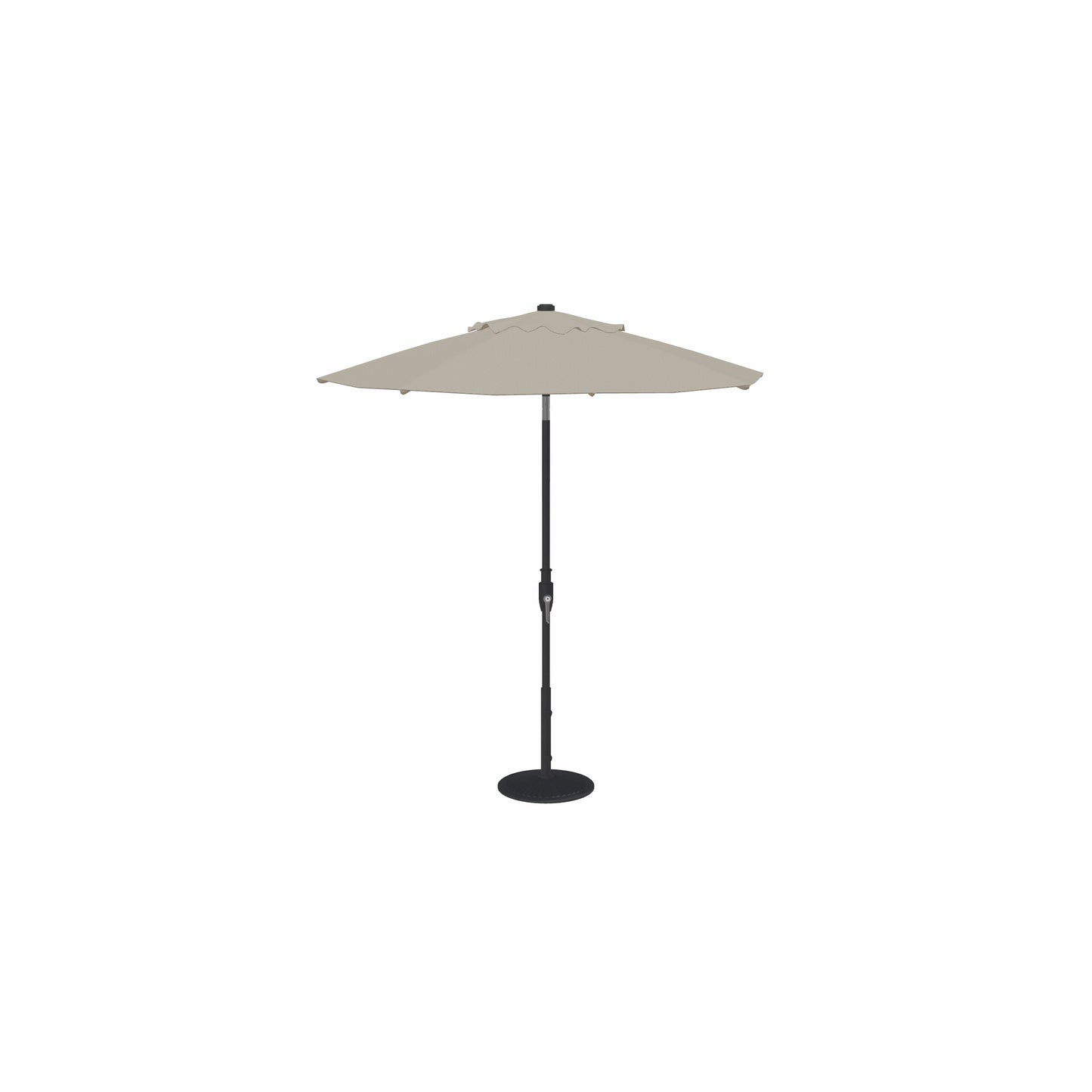 7.5' Glide Tilt Market Sunbrella® Umbrella – Black/Cast Silver