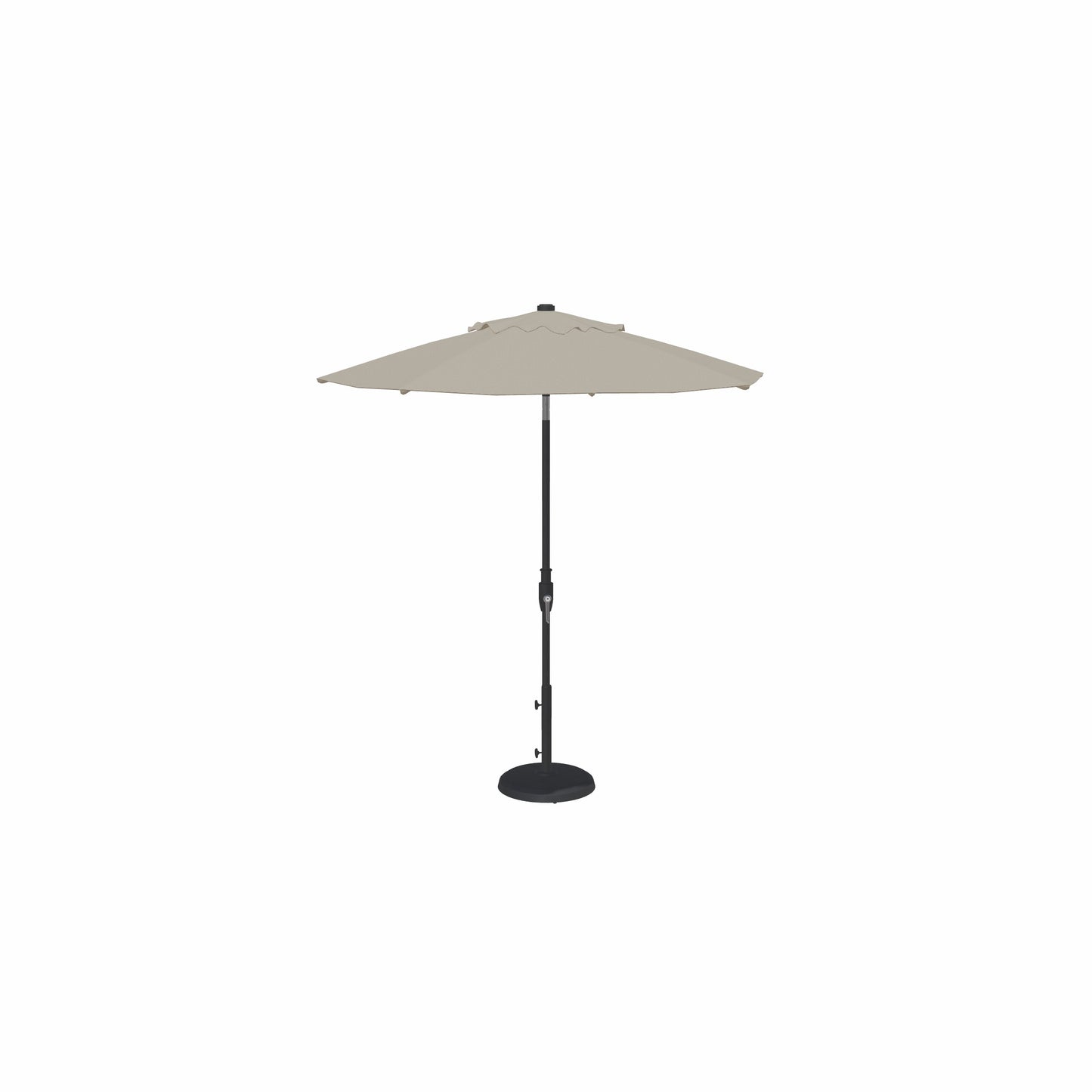 7.5' Glide Tilt Market Sunbrella® Umbrella – Black/Cast Silver