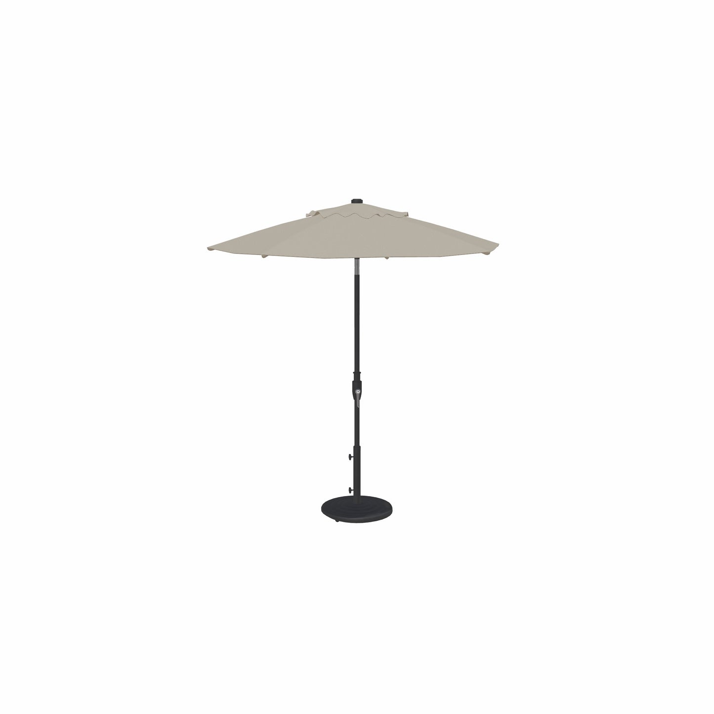 7.5' Glide Tilt Market Sunbrella® Umbrella – Black/Cast Silver