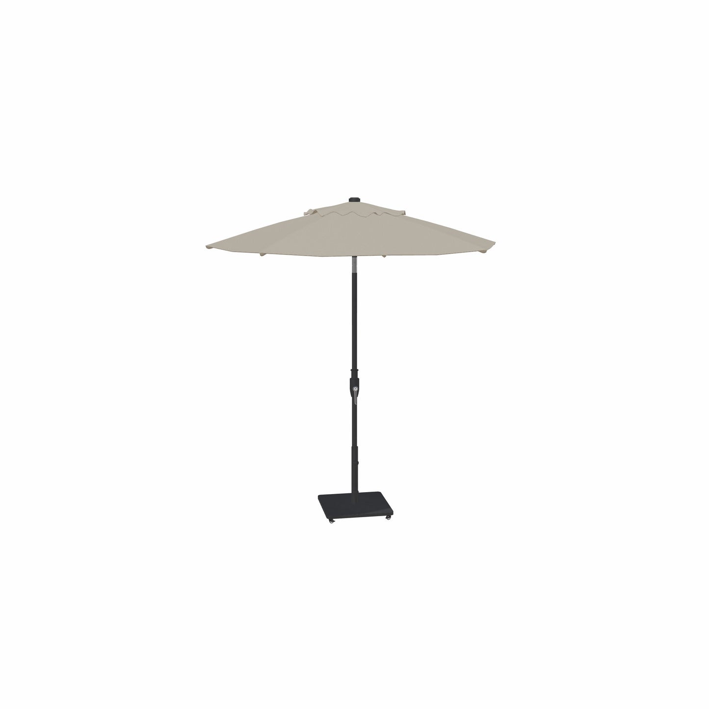 7.5' Glide Tilt Market Sunbrella® Umbrella – Black/Cast Silver