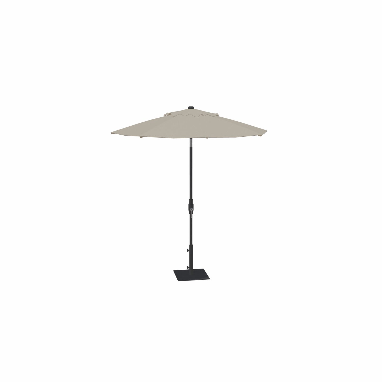7.5' Glide Tilt Market Sunbrella® Umbrella – Black/Cast Silver