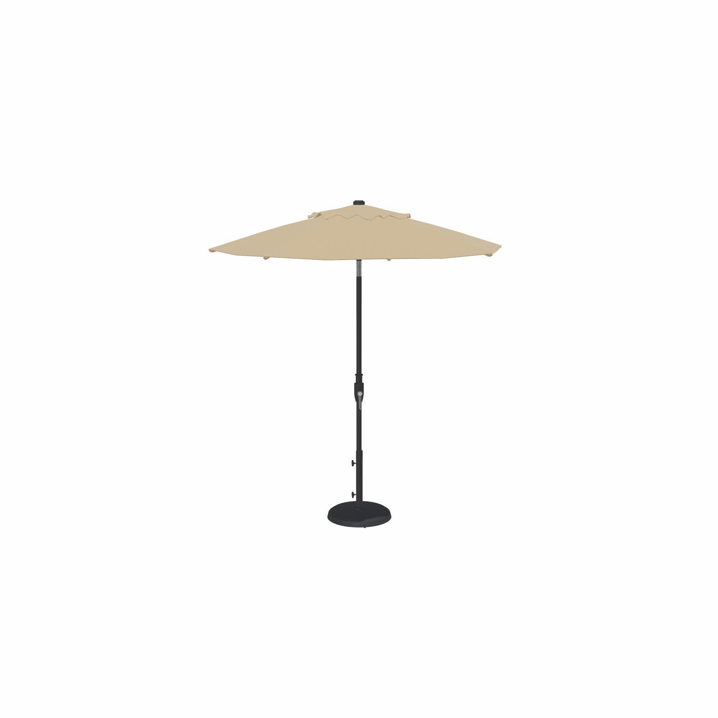 7.5' Glide Tilt Market Obravia Umbrella – Black/Champagne