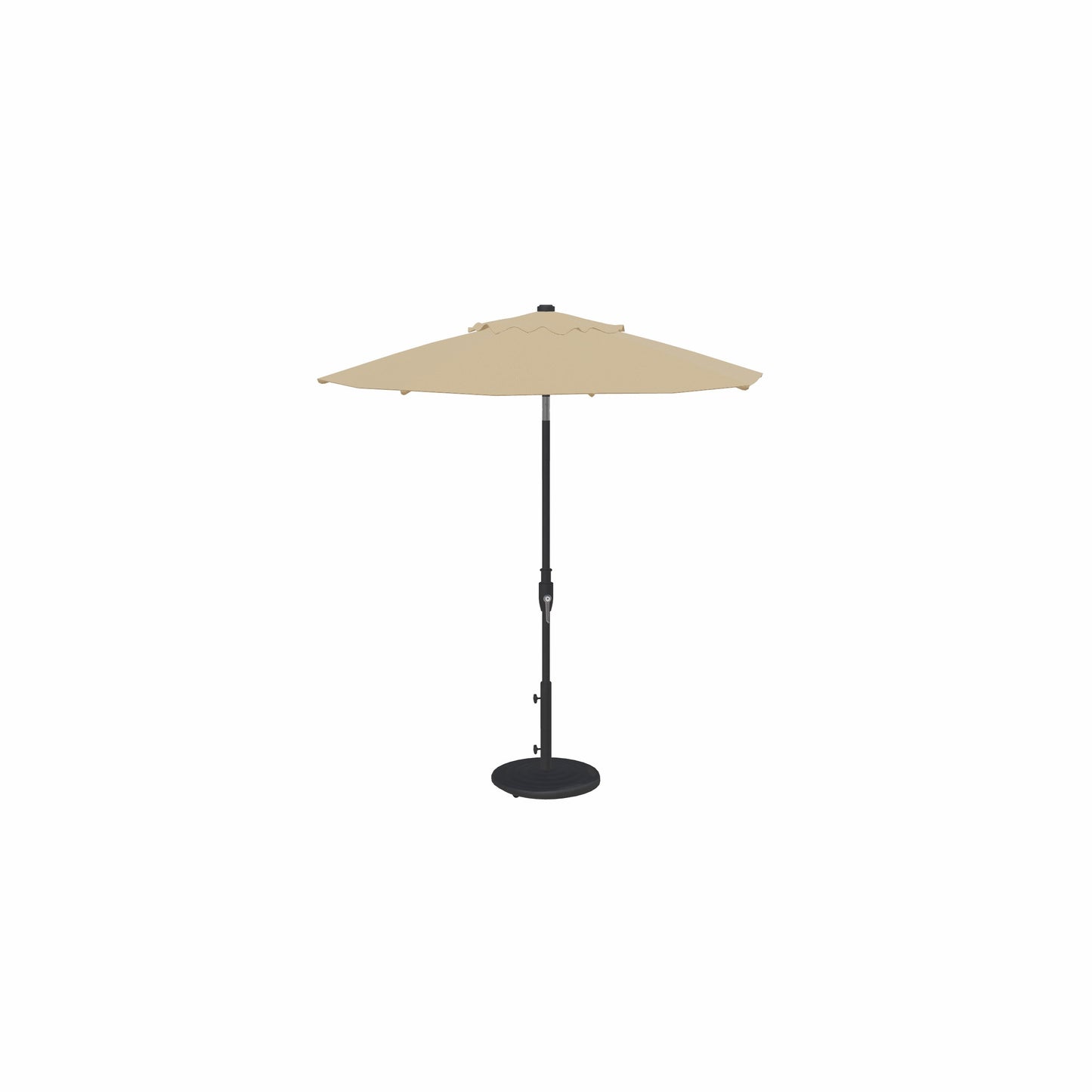 7.5' Glide Tilt Market Obravia Umbrella – Black/Champagne