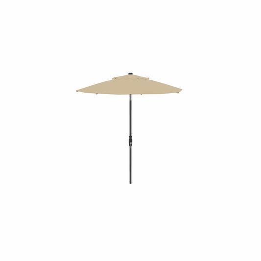 7.5' Glide Tilt Market Obravia Umbrella – Black/Champagne
