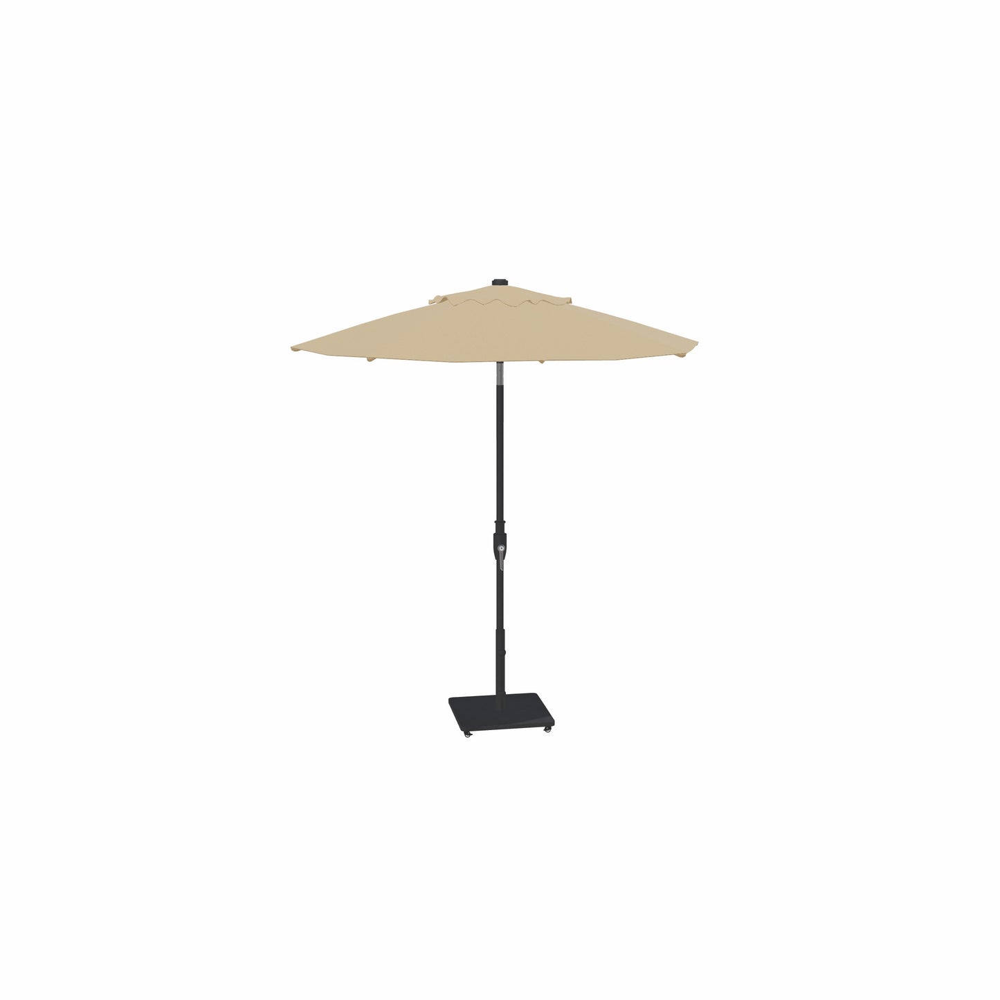 7.5' Glide Tilt Market Obravia Umbrella – Black/Champagne