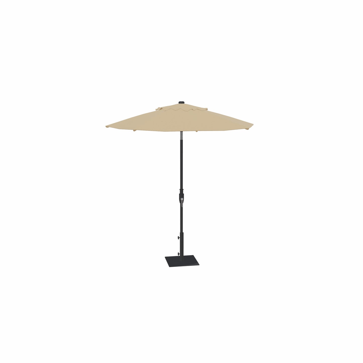 7.5' Glide Tilt Market Obravia Umbrella – Black/Champagne