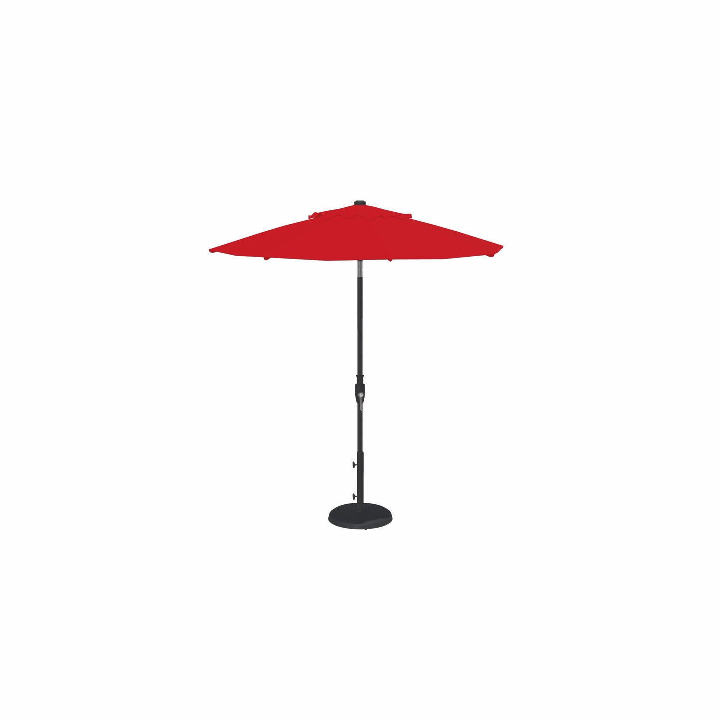 7.5' Glide Tilt Market Sunbrella® Umbrella – Black/Jockey Red