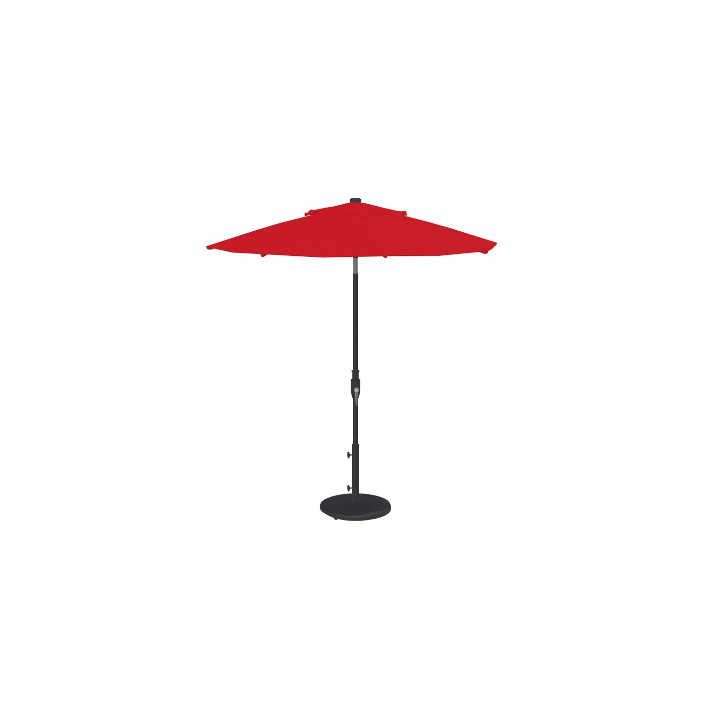 7.5' Glide Tilt Market Sunbrella® Umbrella – Black/Jockey Red