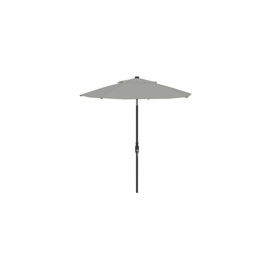 7.5' Glide Tilt Market Obravia Umbrella – Black/Sterling