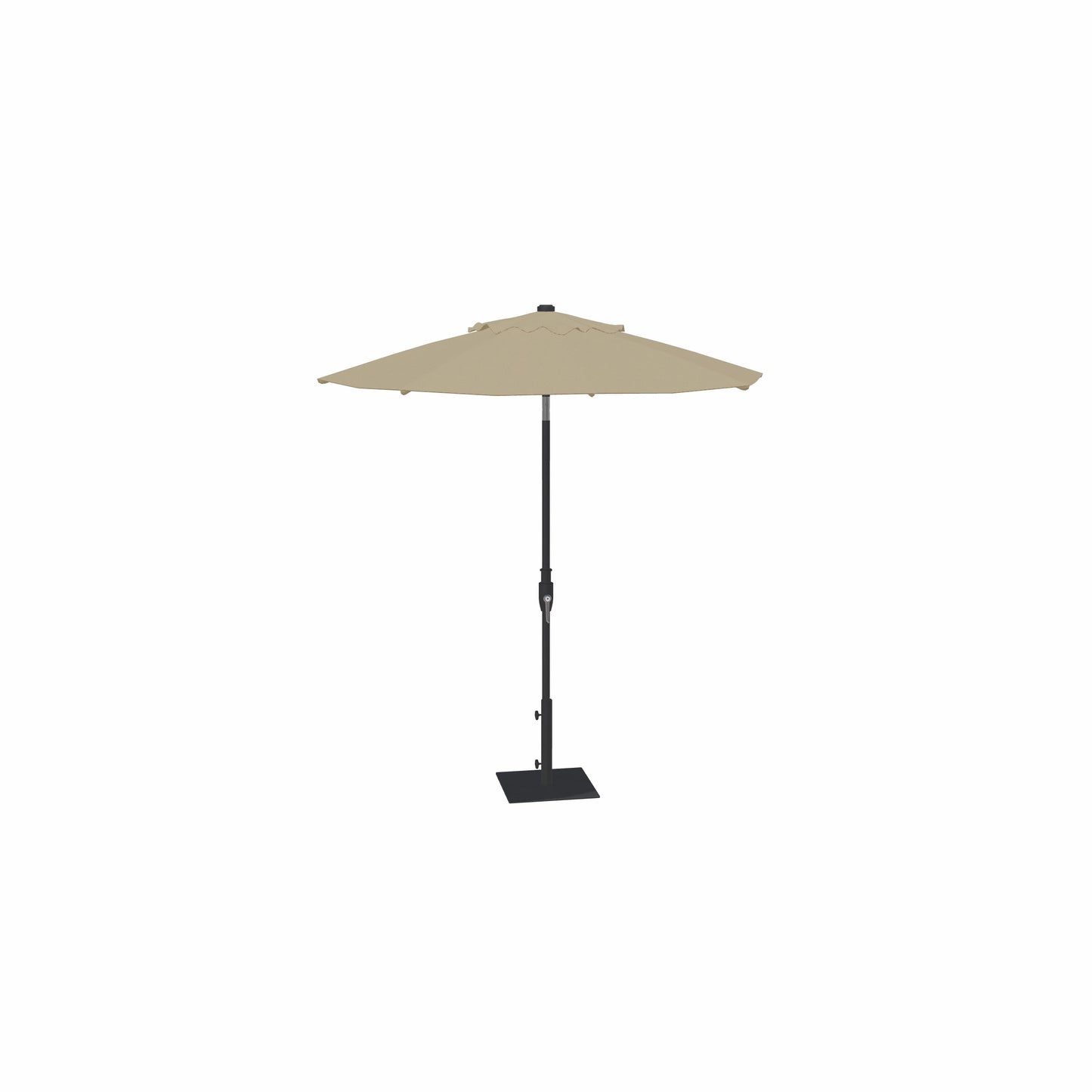 7.5' Glide Tilt Market Sunbrella® Umbrella – Black/Cast Ash