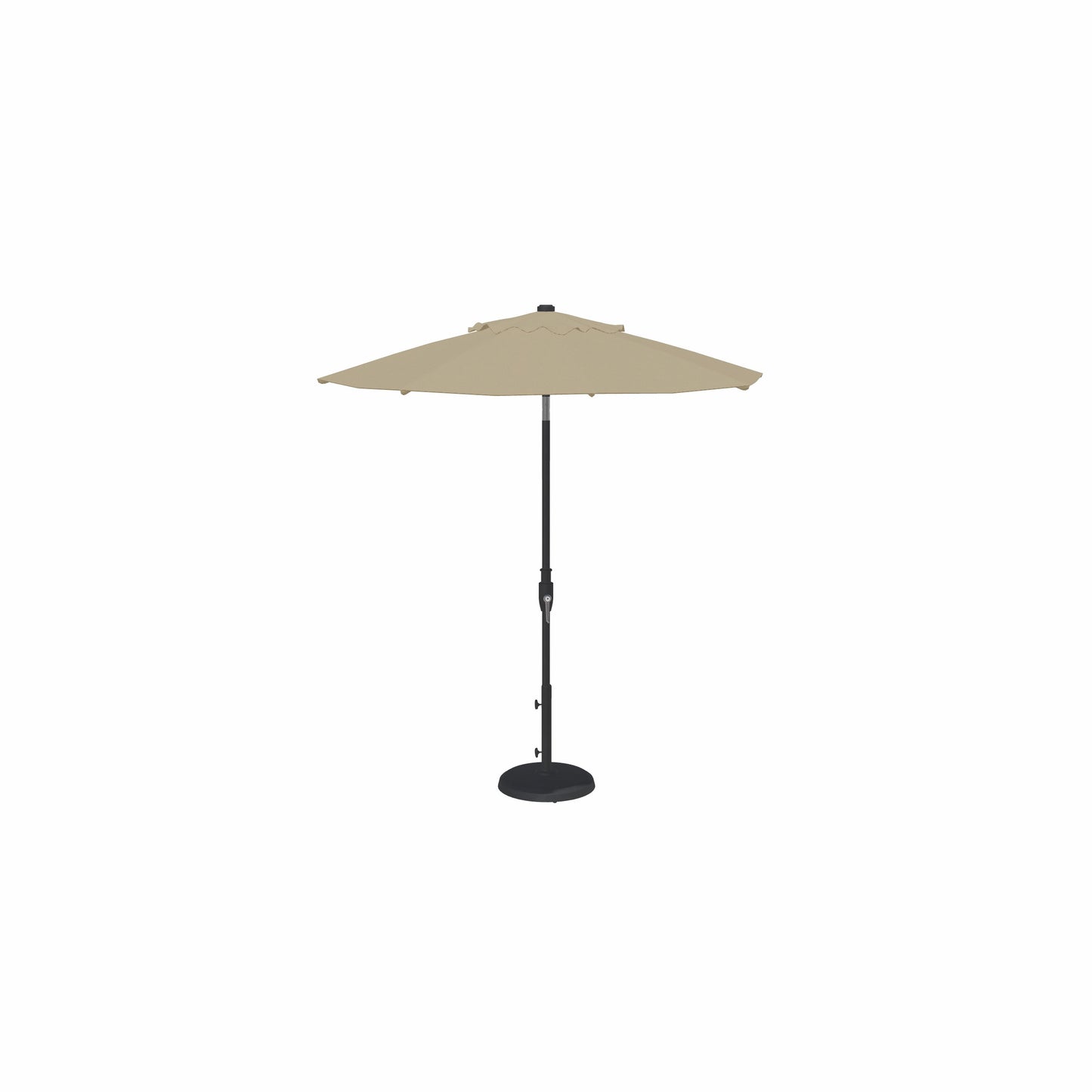 7.5' Glide Tilt Market Sunbrella® Umbrella – Black/Cast Ash