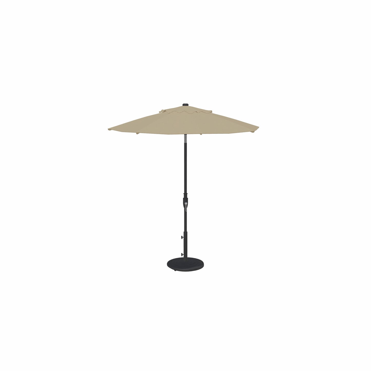 7.5' Glide Tilt Market Sunbrella® Umbrella – Black/Cast Ash