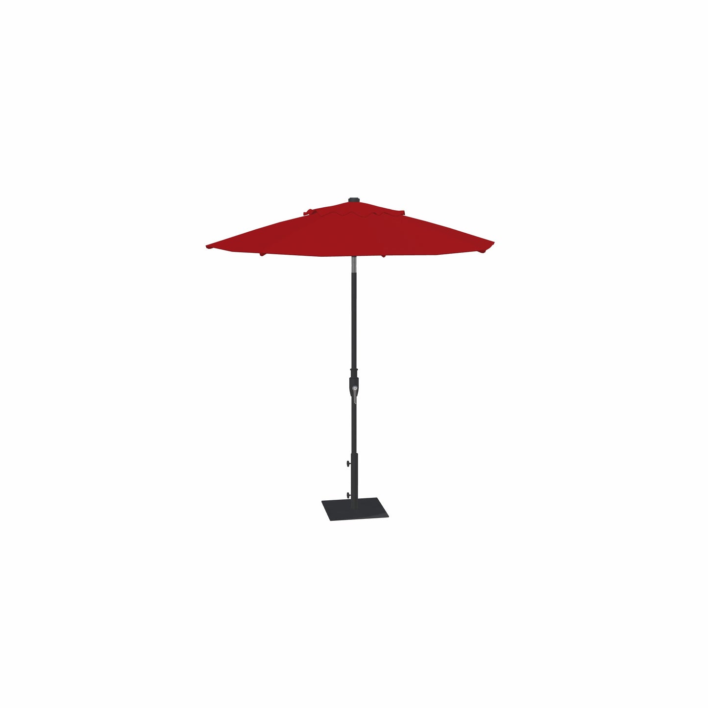 7.5' Glide Tilt Market Obravia Umbrella – Black/Red