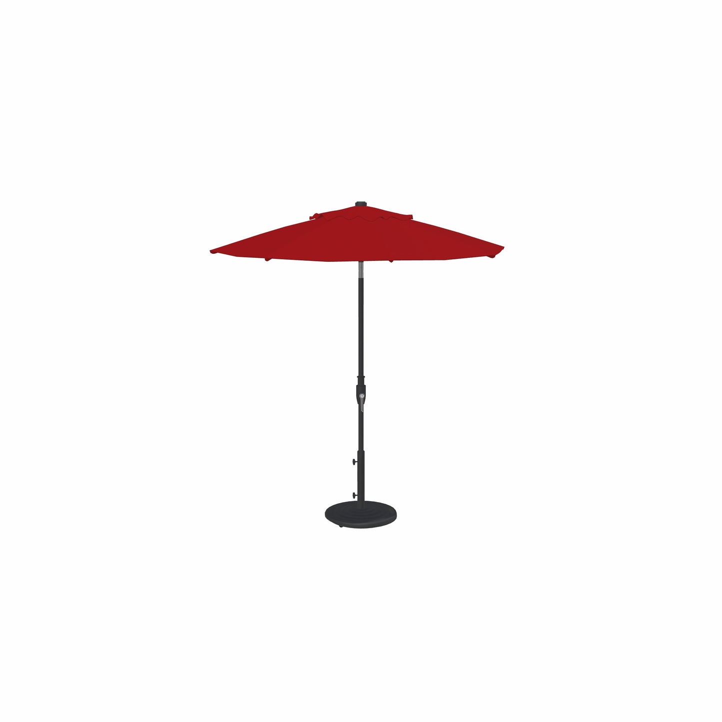 7.5' Glide Tilt Market Obravia Umbrella – Black/Red