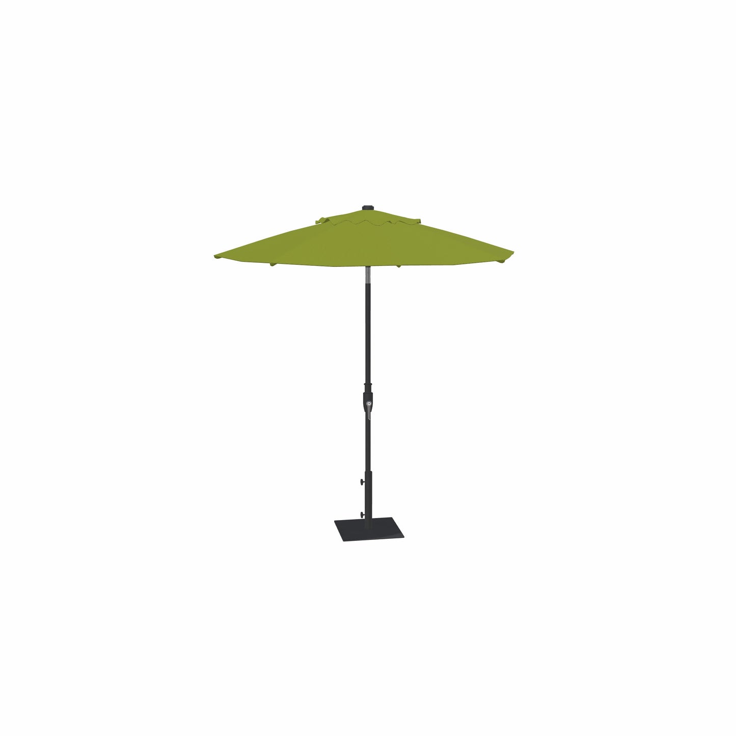 7.5' Glide Tilt Market Obravia Umbrella – Black/Kiwi