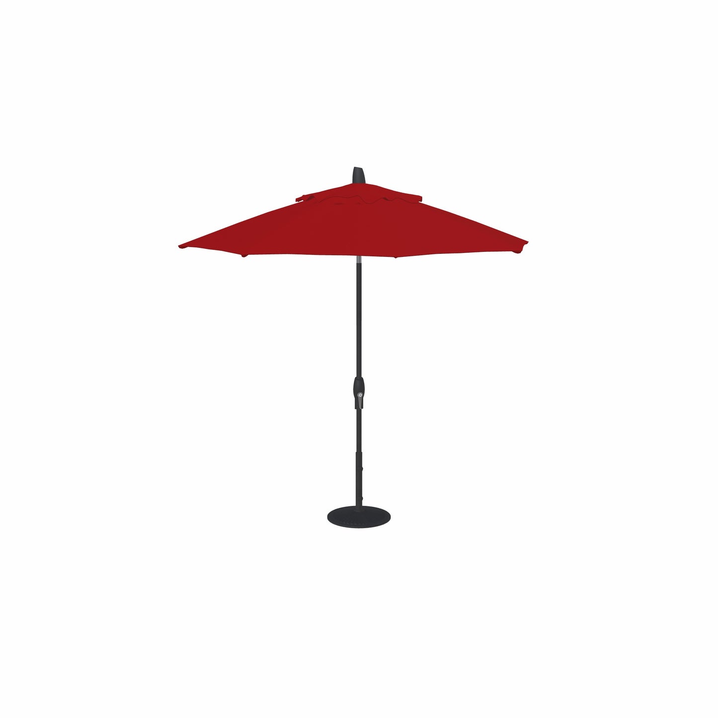 9' Auto Tilt Market Obravia Umbrella – Black/Red