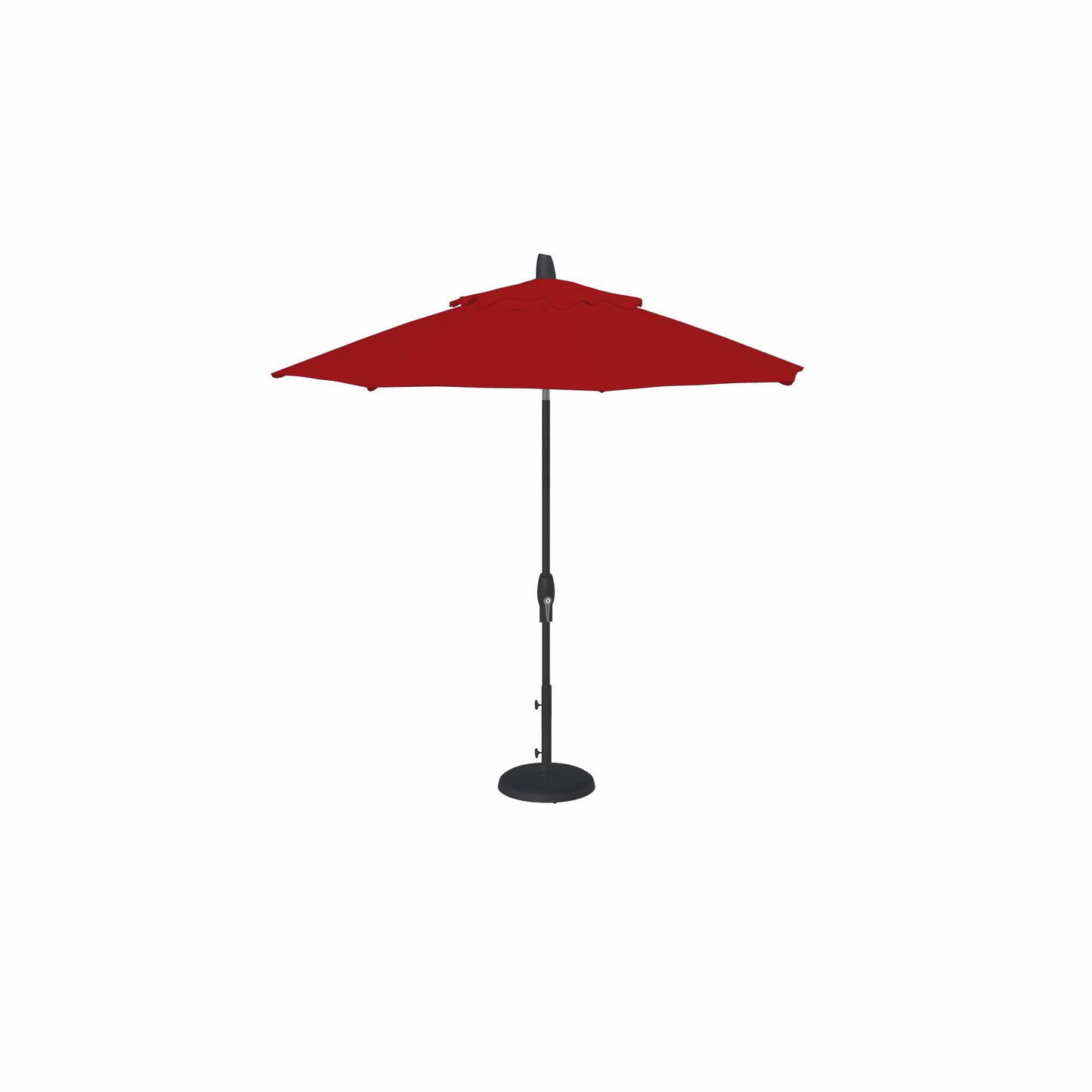 9' Auto Tilt Market Obravia Umbrella – Black/Red