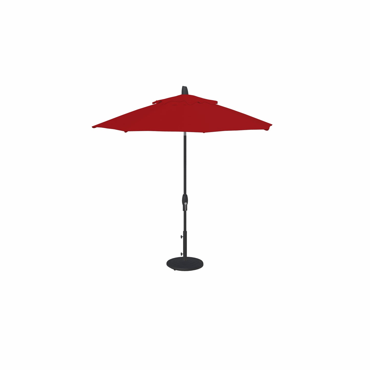 9' Auto Tilt Market Obravia Umbrella – Black/Red