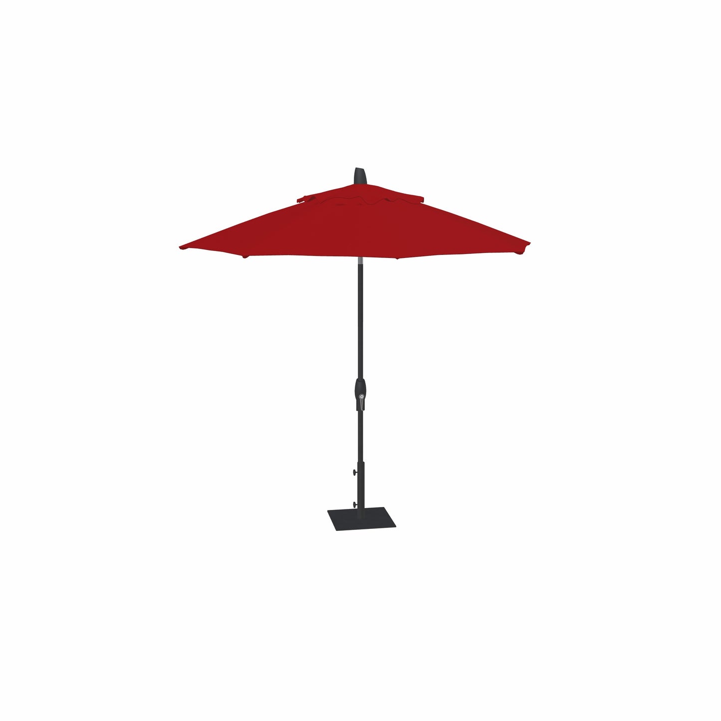 9' Auto Tilt Market Obravia Umbrella – Black/Red