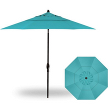 Load image into Gallery viewer, Treasure Garden - 9&#39; Auto Tilt - black/aqua(C)
