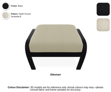 Load image into Gallery viewer, Telescope - Belle Isle - Cushion Supreme Swivel Rocker - black frame / boardwalk accent / depth pumice (B)
