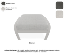 Load image into Gallery viewer, Telescope - Belle Isle - Cushion Supreme Swivel Rocker - graphite frame / cape grey accent / charter silk (C)
