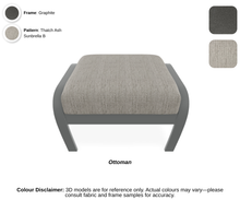 Load image into Gallery viewer, Telescope - Belle Isle - Cushion Supreme Swivel Rocker - graphite frame / cape grey accent / thatch ash (B)
