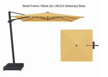 Load image into Gallery viewer, Treasure Garden - AG25T 10&#39; Square Cantilever Umbrella - black / buttercup (A) Sunbrella®
