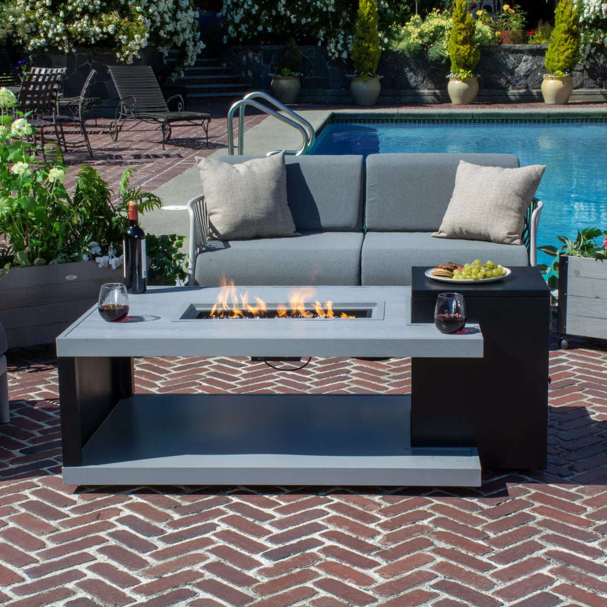 Paramount Dray Aluminum Convertible Fire Table
